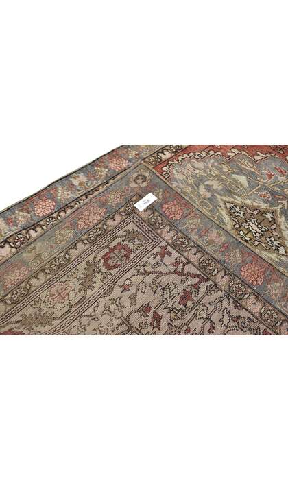 4 x 6 Vintage Turkish Oushak Rug 50300