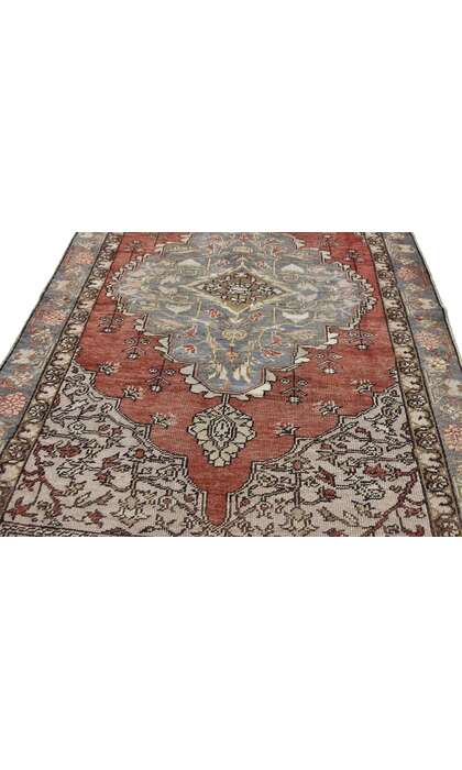 4 x 6 Vintage Turkish Oushak Rug 50300