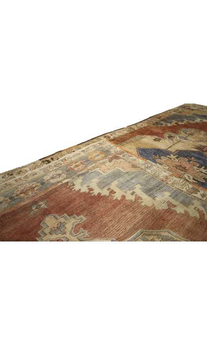 5 x 10 Vintage Turkish Oushak Rug 50312