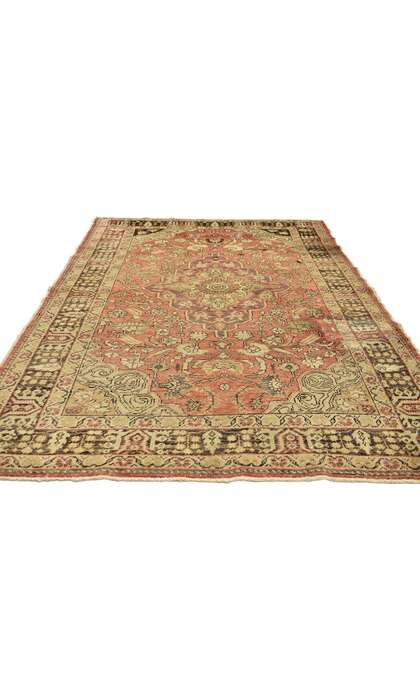 5 x 7 Vintage Turkish Oushak Rug 50400