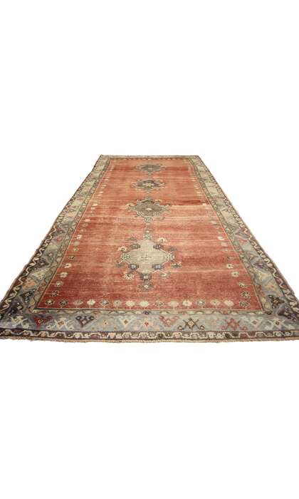 4 x 11 Vintage Oushak Rug 50768