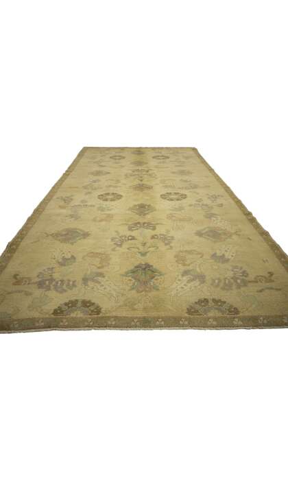 5 x 11 Vintage Turkish Oushak Rug 50843 floor