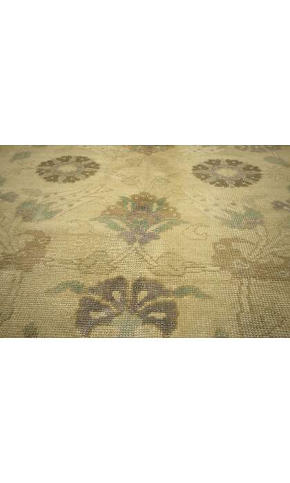 5 x 11 Vintage Turkish Oushak Rug 50843 texture