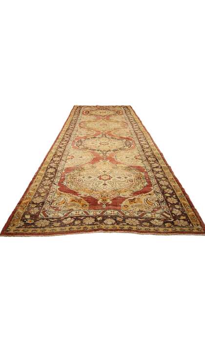 4 x 11 Vintage Turkish Oushak Rug 51055