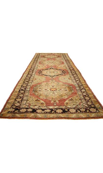 4 x 11 Vintage Turkish Oushak Rug 51056