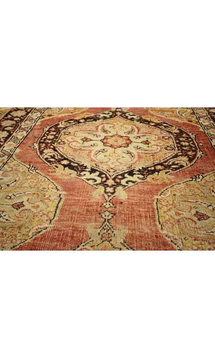 4 x 11 Vintage Turkish Oushak Rug 51056