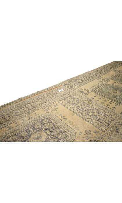 5 x 11 Vintage Turkish Oushak Rug 51117