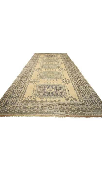 5 x 11 Vintage Turkish Oushak Rug 51117