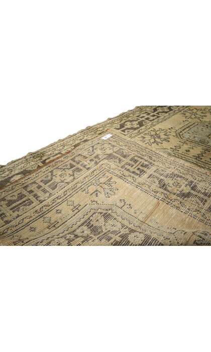5 x 11 Vintage Turkish Oushak Rug 51140