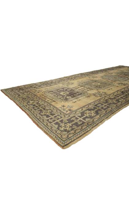 5 x 11 Vintage Turkish Oushak Rug 51143