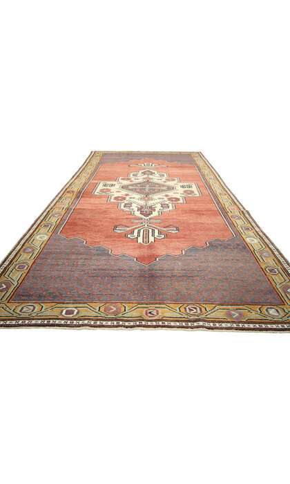 5 x 11 Vintage Turkish Oushak Rug 51363