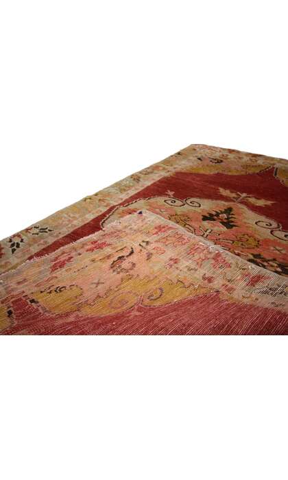 3 x 5 Vintage Turkish Oushak Rug 52317