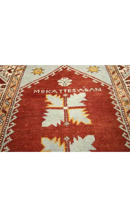 3 x 4 Vintage Oushak Rug 52320