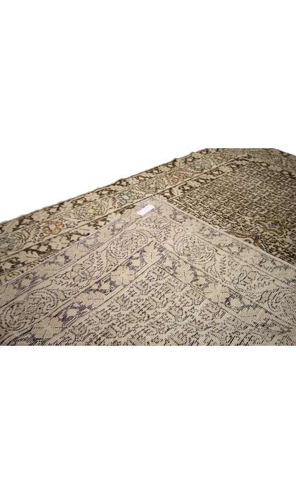 4 x 6 Vintage Turkish Oushak Rug 52335