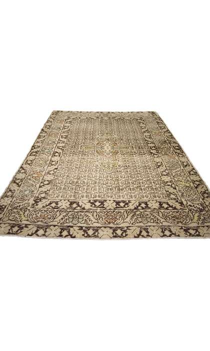 4 x 6 Vintage Turkish Oushak Rug 52335