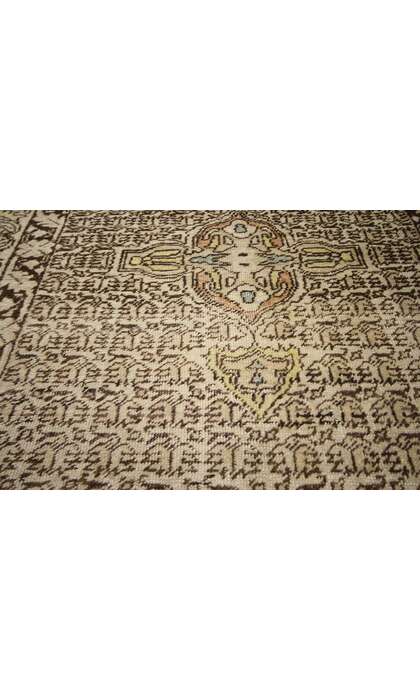 4 x 6 Vintage Turkish Oushak Rug 52335