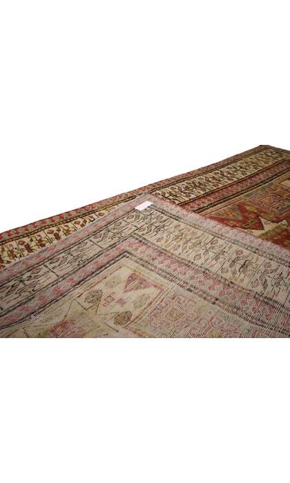 4 x 6 Vintage Turkish Oushak Rug 52337
