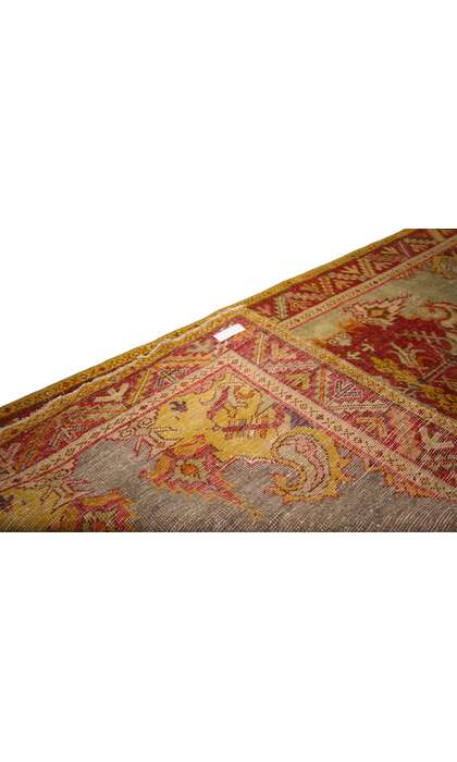 3 x 6 Vintage Turkish Oushak Rug 52340