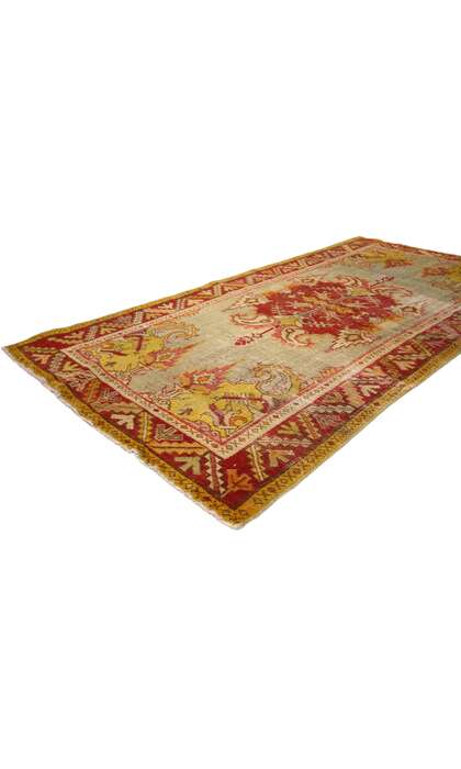 3 x 6 Vintage Turkish Oushak Rug 52340