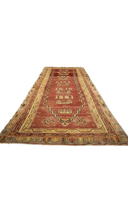 4 x 10 Vintage Oushak Rug 52350