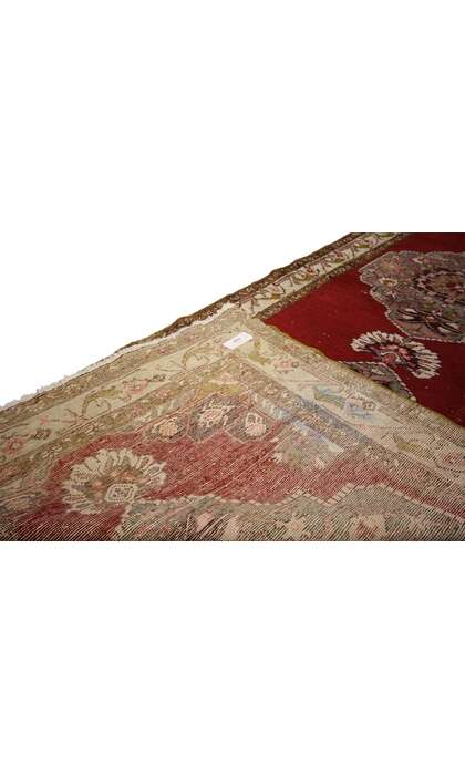 4 x 11 Vintage Turkish Oushak Rug 73636