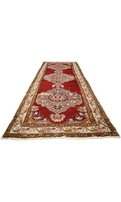 4 x 11 Vintage Turkish Oushak Rug 73636