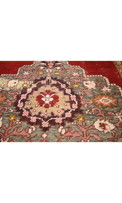 4 x 11 Vintage Turkish Oushak Rug 73636