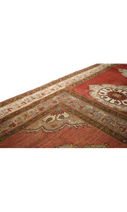 5 x 11 Vintage Turkish Oushak Rug 73753