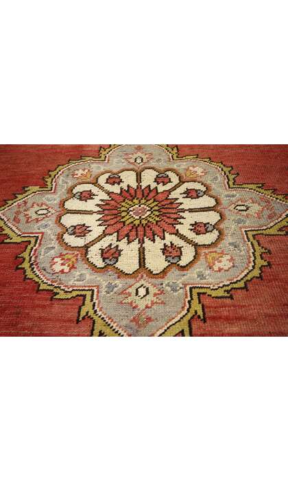 5 x 11 Vintage Turkish Oushak Rug 73753