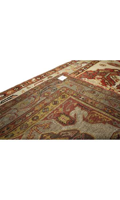 4 x 11 Vintage Turkish Oushak Rug 73769