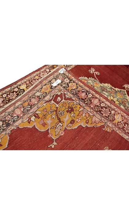 4 x 6 Vintage Turkish Oushak Rug 73837