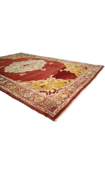 4 x 6 Vintage Turkish Oushak Rug 73837