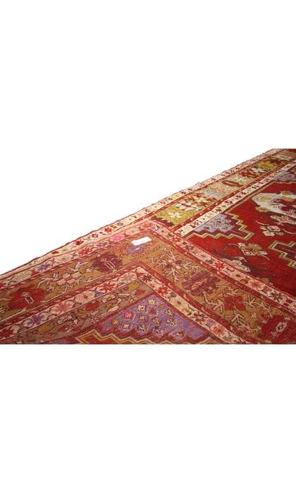 4 x 11 Vintage Turkish Oushak Rug 73852