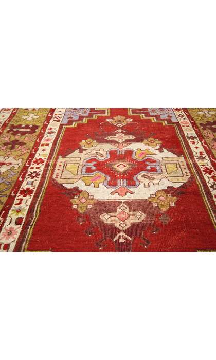4 x 11 Vintage Turkish Oushak Rug 73852