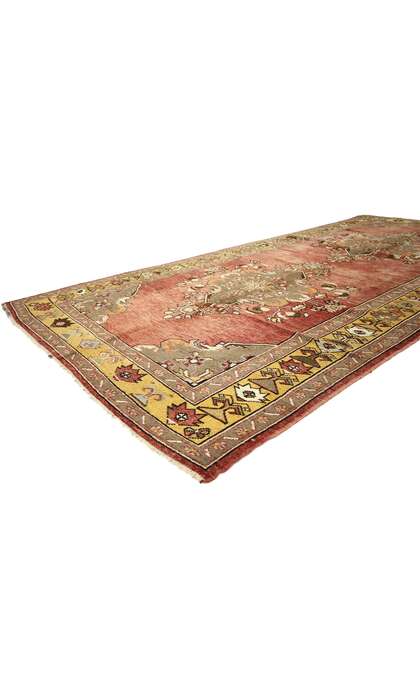 5 x 11 Vintage Turkish Oushak Rug 73888