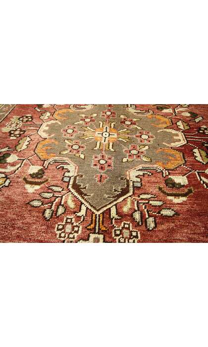 5 x 11 Vintage Turkish Oushak Rug 73888
