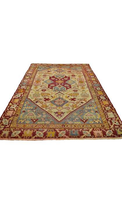 4 x 6 Vintage Oushak Rug 73905