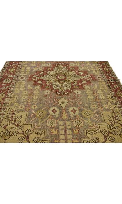 4 x 7 Vintage Turkish Sivas Rug 73924