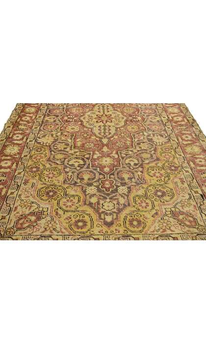4 x 7 Vintage Turkish Sivas Rug 73927