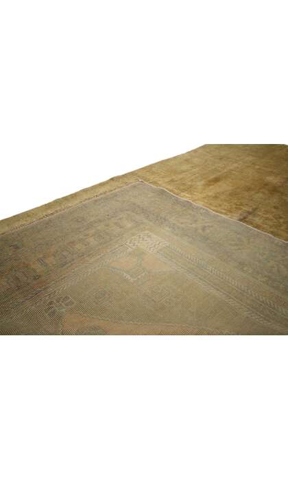 5 x 10 Vintage Turkish Oushak Rug 74112