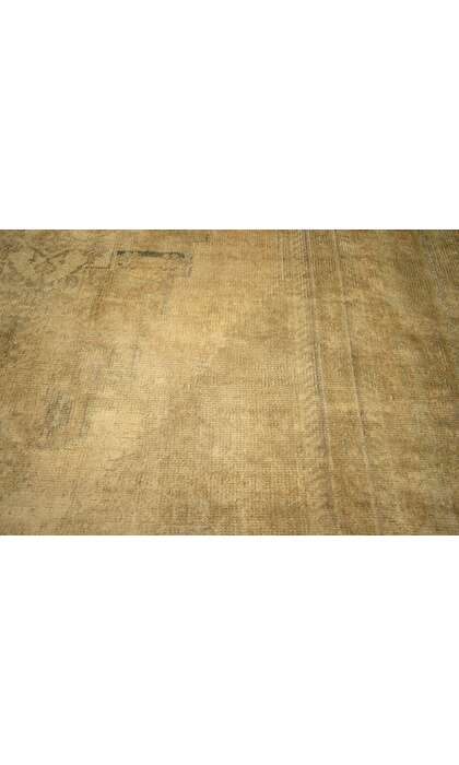 5 x 10 Vintage Turkish Oushak Rug 74112