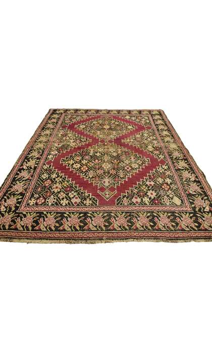 4 x 6 Antique Persian Karabagh Rug 74295