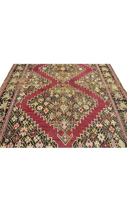 4 x 6 Antique Persian Karabagh Rug 74295