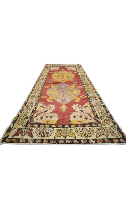 4 x 10 Vintage Oushak Rug 74476