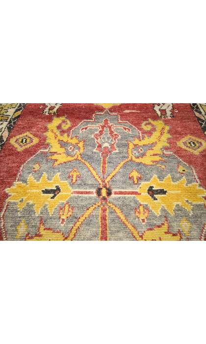 4 x 10 Vintage Oushak Rug 74476