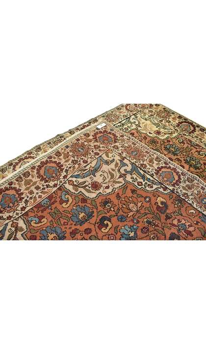 5 x 6 Vintage Indian Agra Rug 74659
