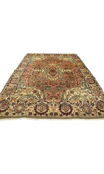 5 x 6 Vintage Indian Agra Rug 74659