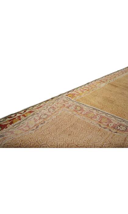 3 x 8 Vintage Turkish Oushak Rug 50006