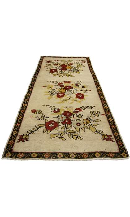 3 x 7 Vintage Turkish Oushak Rug 50175