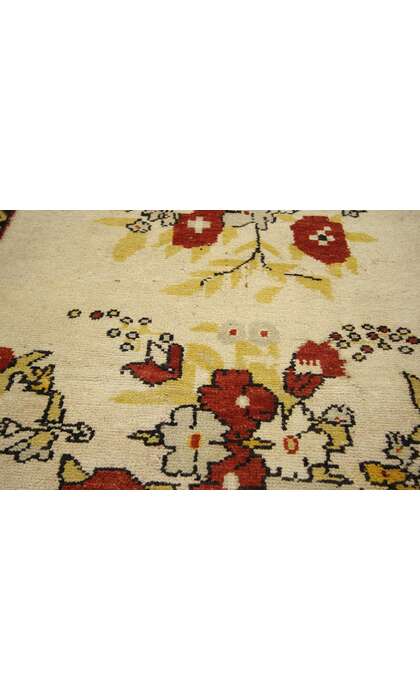 3 x 7 Vintage Turkish Oushak Rug 50175